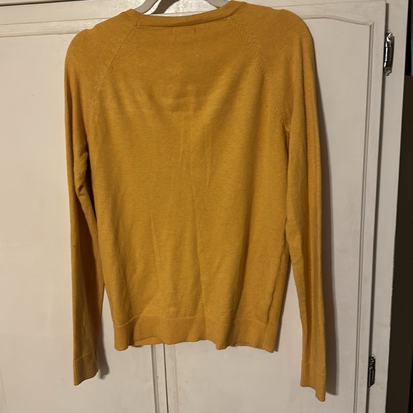 Mustard Yellow Button Up Yellow Cardigan - Picture 7 of 10